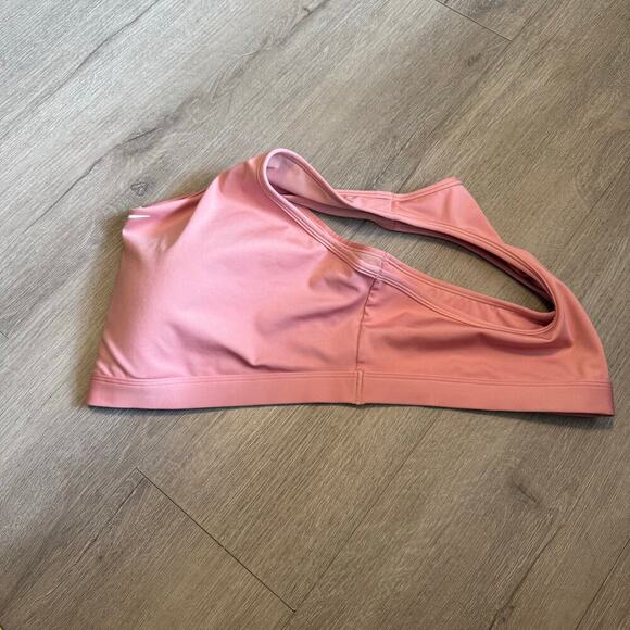 Nike Dri-FIT Plus Size Sports Bra 2X Pink Racerback Padded Swoosh Logo - Picture 7 of 9